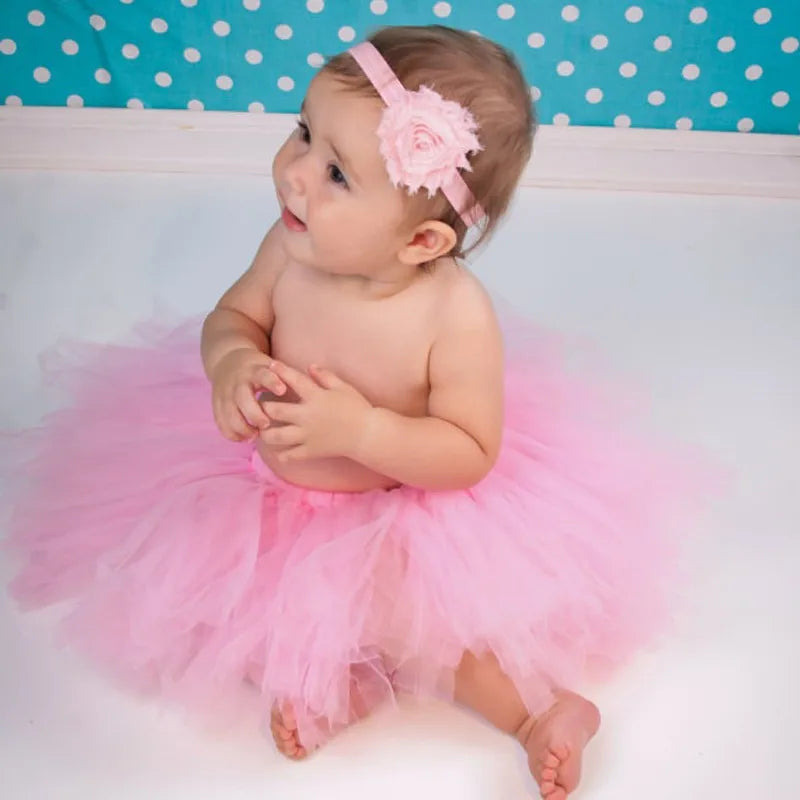 Adereços para fotografia de bebê recém-nascido, fantasia infantil de princesa fofa com faixa de cabeça de flor, acessórios para meninas, vestido de saia tutu