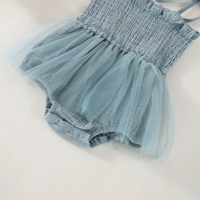Conjunto Bebê Romper com Faixa de Cabelo