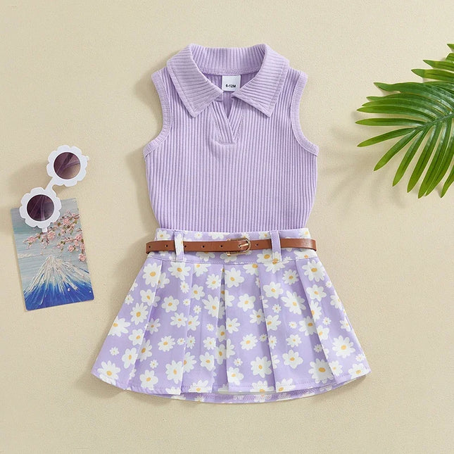 Conjunto Infantil Regata + Saia Margarida