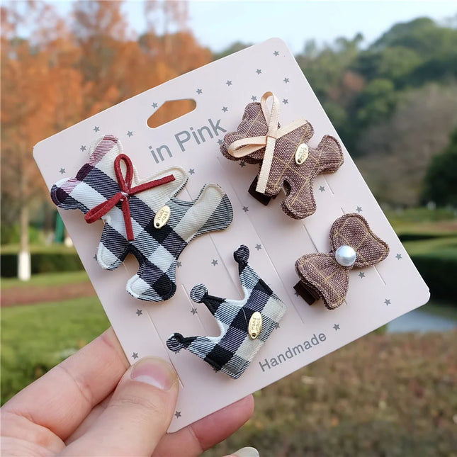 Kit Presilhas Infantis – Laços, Coroa e Animais Fofos para Meninas 🎀👑