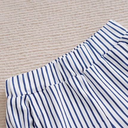 Recém-nascido Lazer Roupas Set, Verão Criança Outfit, Calças Cor Sólida, Todo o Algodão, Manga Curta, Roupa Infantil