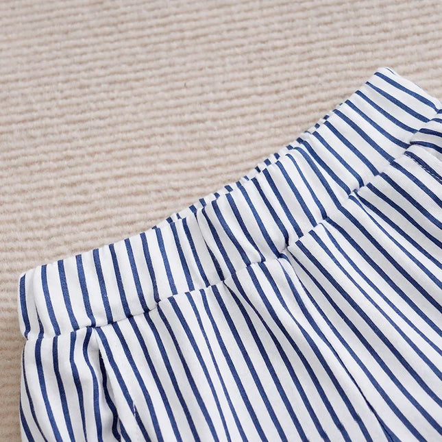 Recém-nascido Lazer Roupas Set, Verão Criança Outfit, Calças Cor Sólida, Todo o Algodão, Manga Curta, Roupa Infantil