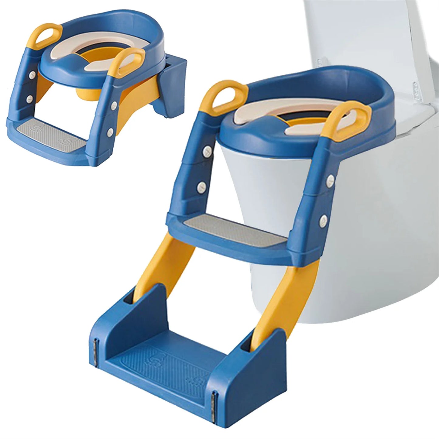 Potty Dobrável para Bebê, Assento Sanitário para Crianças, Toalete de Treinamento, Step Stool, Escada, Meninos e Meninas