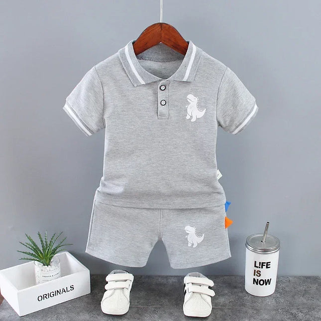 Dino Summer Set – Conjunto Infantil Camiseta + Shorts