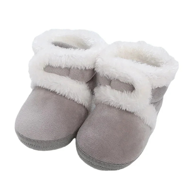 Bebê recém-nascido meninas meninos botas macias sólida pompom botas de neve infantil da criança recém-nascido sapatos de aquecimento nova moda sapatos confortáveis