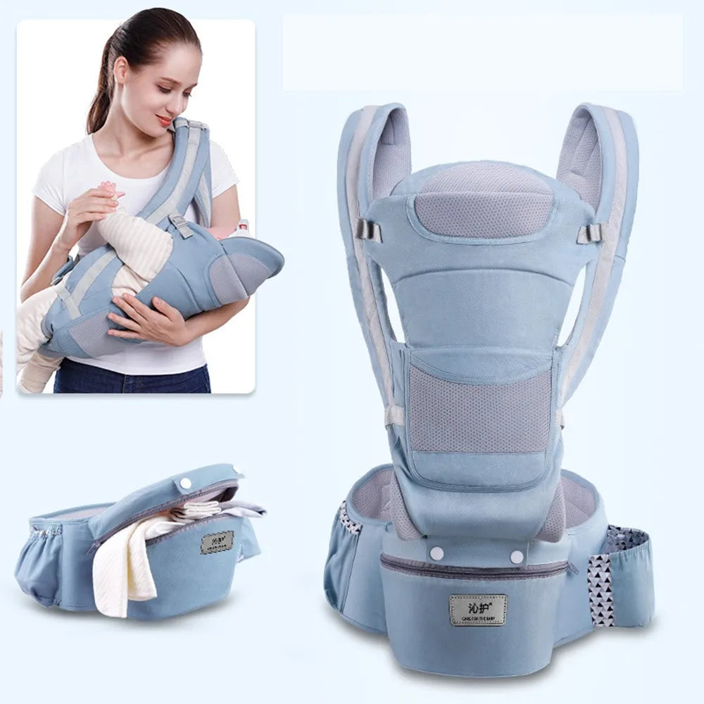 Ergonômico canguru bebê portador com frente enfrentando, envoltório Sling, mochila de viagem, infantil Hipseat, recém-nascido