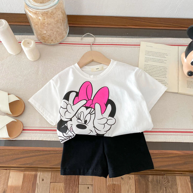 Conjunto Baby Girl Disney Camiseta + Shorts