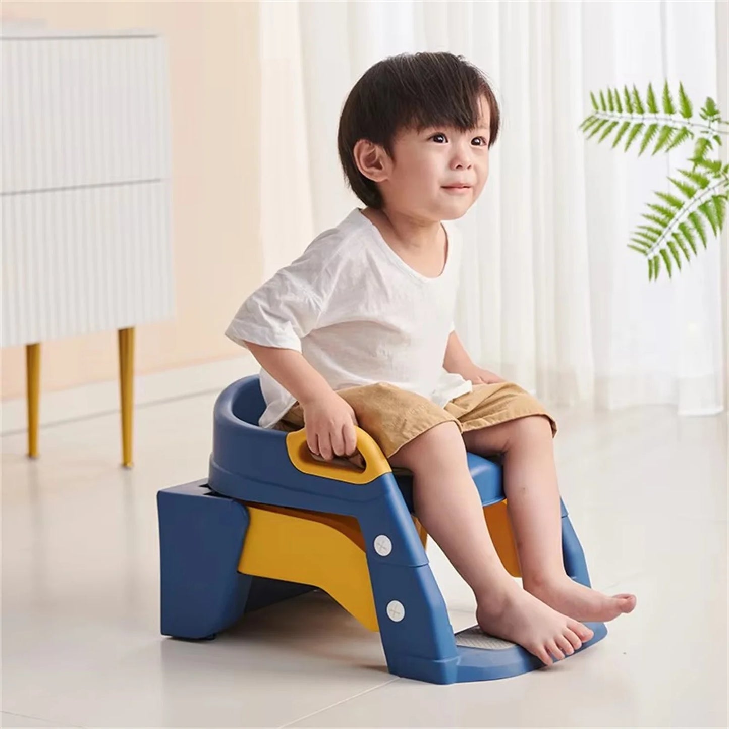 Potty Dobrável para Bebê, Assento Sanitário para Crianças, Toalete de Treinamento, Step Stool, Escada, Meninos e Meninas