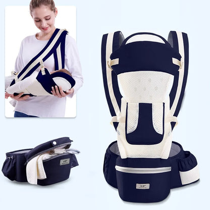 Ergonômico canguru bebê portador com frente enfrentando, envoltório Sling, mochila de viagem, infantil Hipseat, recém-nascido