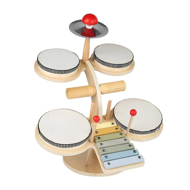 Tambor de madeira do bebê, Instrumento Musical, Brinquedos de percussão, Xilofone 8-Tone, Piano, Aprendizagem Paroquial, Ritmo Pré-Escolar, Brinquedo Educativo