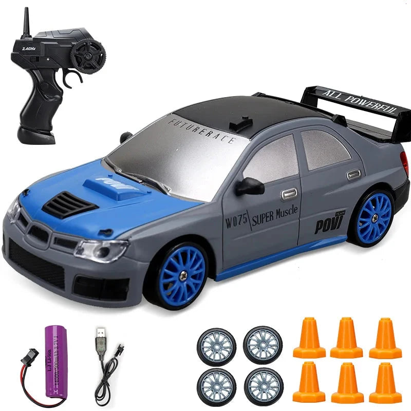 Alta Velocidade Drift RC Car Toy para Crianças, Controle Remoto 4WD, Modelo AE86, Veículo GTR, Carros de Corrida RC, Presentes de Natal, 2.4G