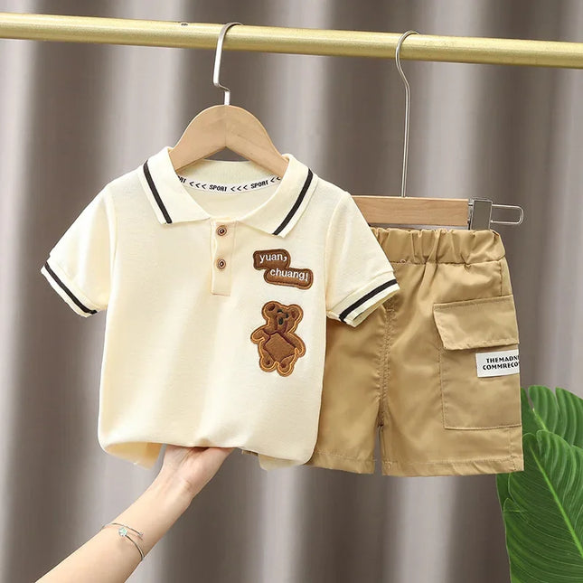 DIIMUU-Conjuntos de roupas infantis, camiseta e shorts, roupas infantis, terno de verão infantil, camiseta infantil e calças