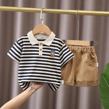 DIIMUU-Conjuntos de roupas infantis, camiseta e shorts, roupas infantis, terno de verão infantil, camiseta infantil e calças
