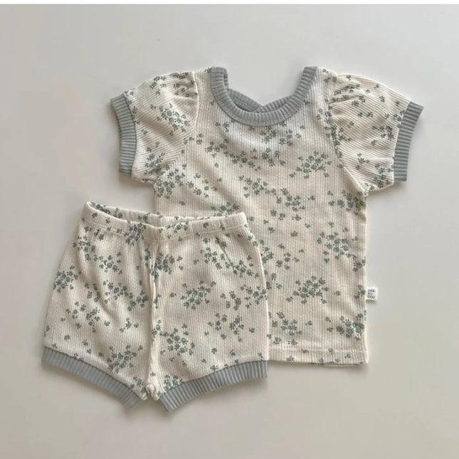 Conjunto Floral  em Algodão