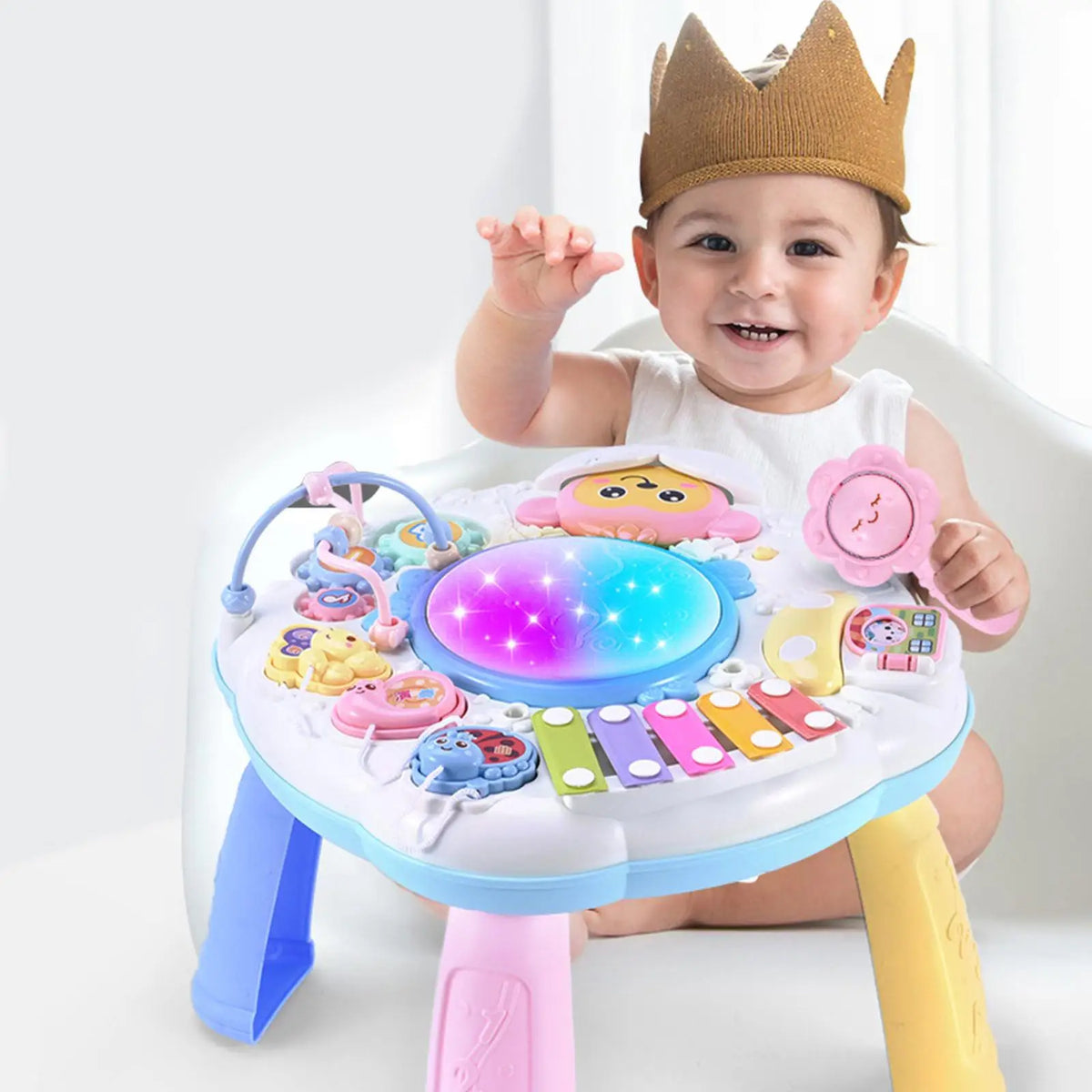 Mesa Central de Atividades Musicais para Crianças, Brinquedos para Meninos e Meninas, Presente de Aniversário, 1 Conjunto