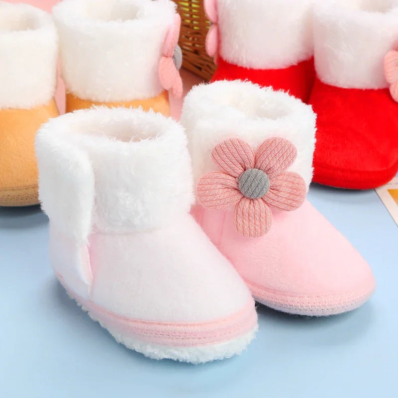 Bebê recém-nascido meninas meninos botas macias sólida pompom botas de neve infantil da criança recém-nascido sapatos de aquecimento nova moda sapatos confortáveis