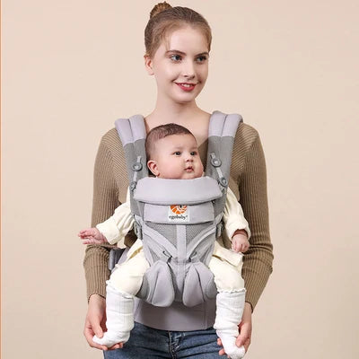 Egobaby Breeze Canguru ergonômico na frente e nas costas Baby Carrier, Sling infantil, envoltório de mochila, suspensórios recém-nascidos, 0-36 meses