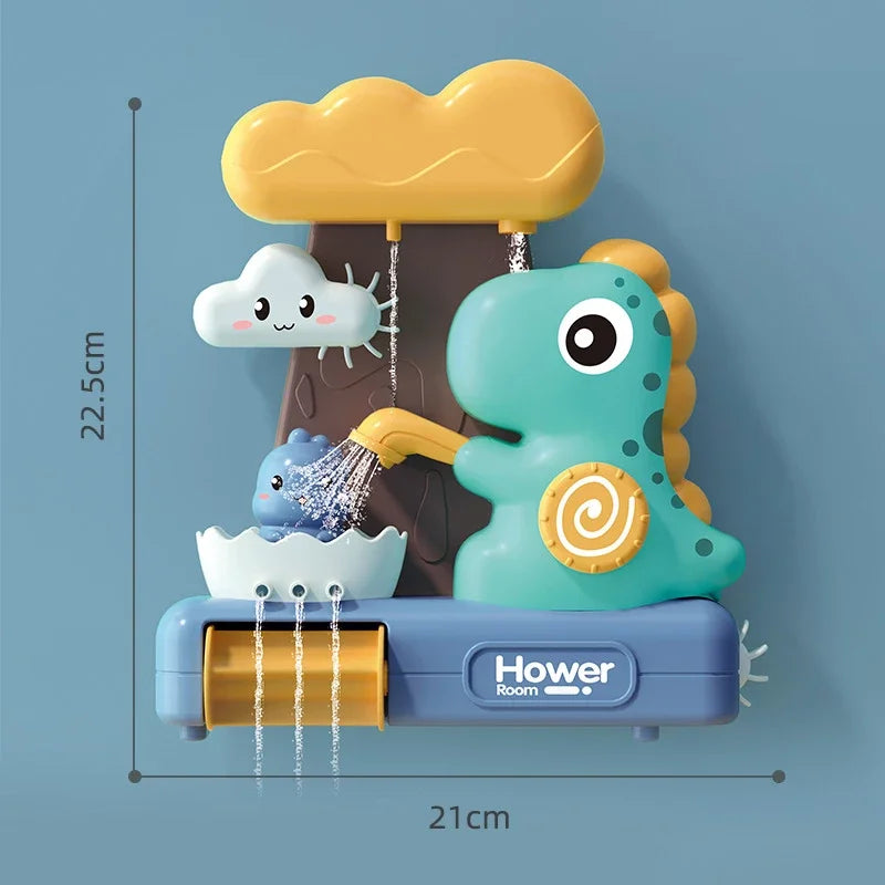 Bebê Banheiro Brinquedos de água Desenhos animados Animais Dinossauros Montagem Tubo Banho Chuveiro Cabeça Crianças Banhar Jogar Água Jogo Brinquedos Presente