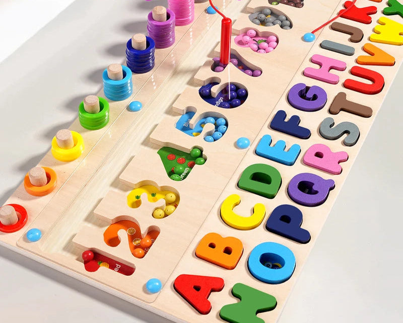 Montessori brinquedos de madeira pré-escolar crianças deleite quebra-cabeças jogos brinquedos cedo cores educacionais números forma correspondência brinquedos presentes