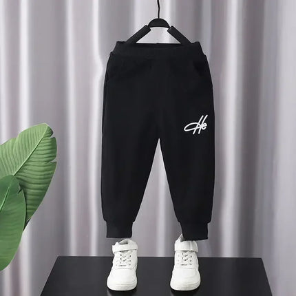 Fato de treino de manga comprida com decote em O infantil, suéter, pulôver, blusa e calça, roupa, listras, bebê, menino, menina, criança, roupas, outono, conjunto 2 peças