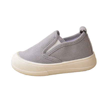 Tênis de lona plana para crianças, sapatos confortáveis ao ar livre, antiderrapante, respirável, macio, para caminhar, boa qualidade, ek9s61