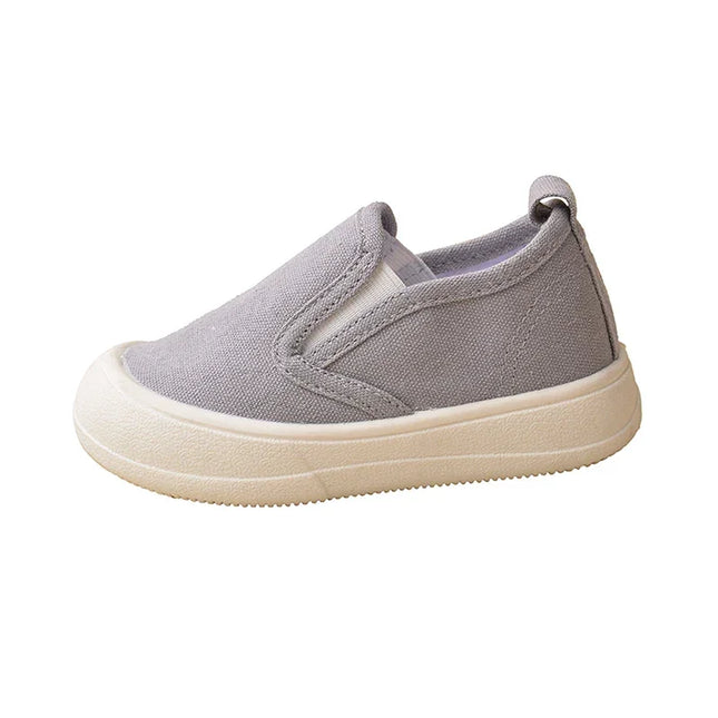 Tênis de lona plana para crianças, sapatos confortáveis ao ar livre, antiderrapante, respirável, macio, para caminhar, boa qualidade, ek9s61