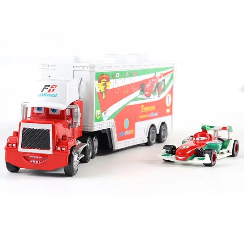 Disney Pixar Cars and Trucks Toy Set para Crianças, O Rei Cruz, Relâmpago McQueen, Mike, Tio 1:43, Modelo fundido, Presente