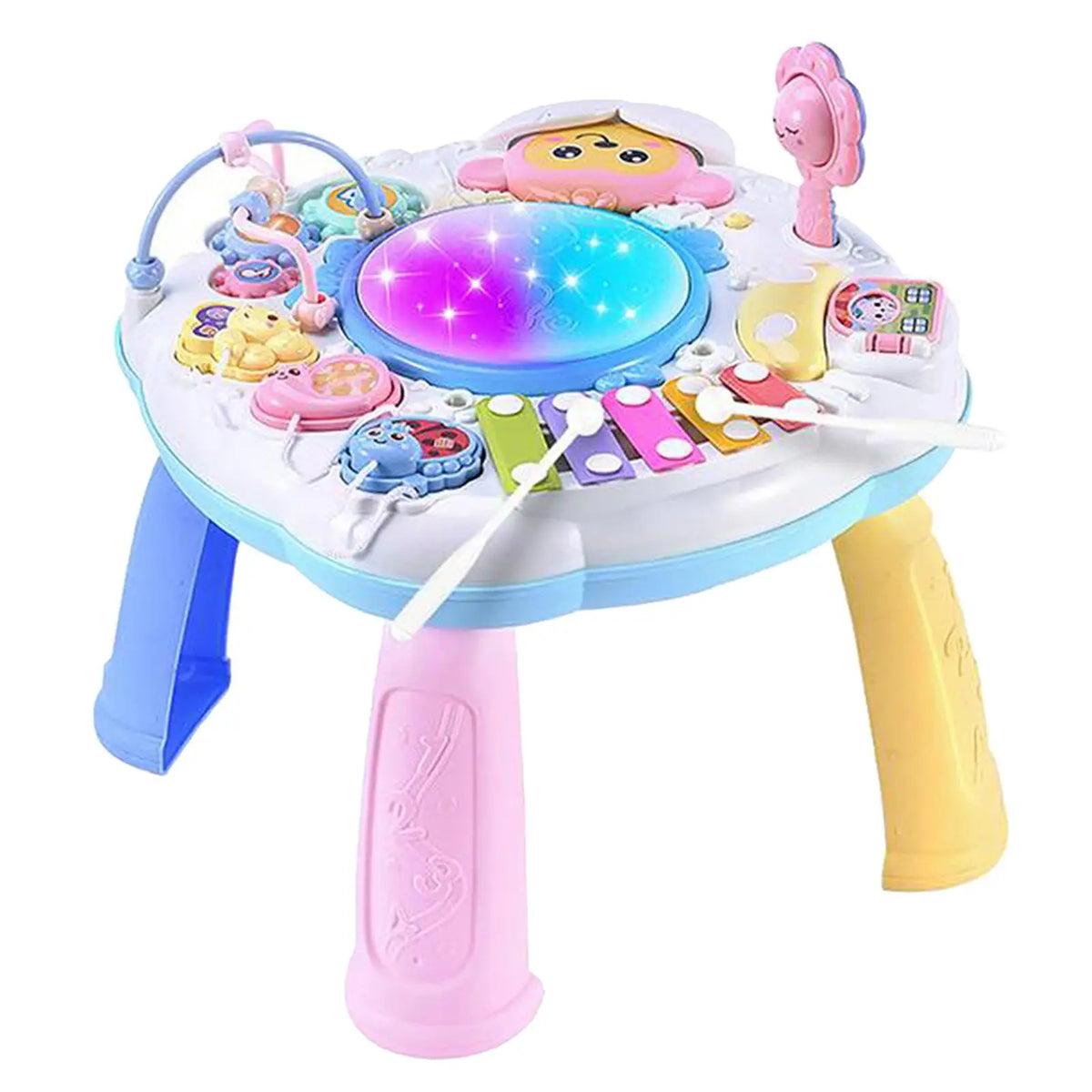 Mesa Central de Atividades Musicais para Crianças, Brinquedos para Meninos e Meninas, Presente de Aniversário, 1 Conjunto