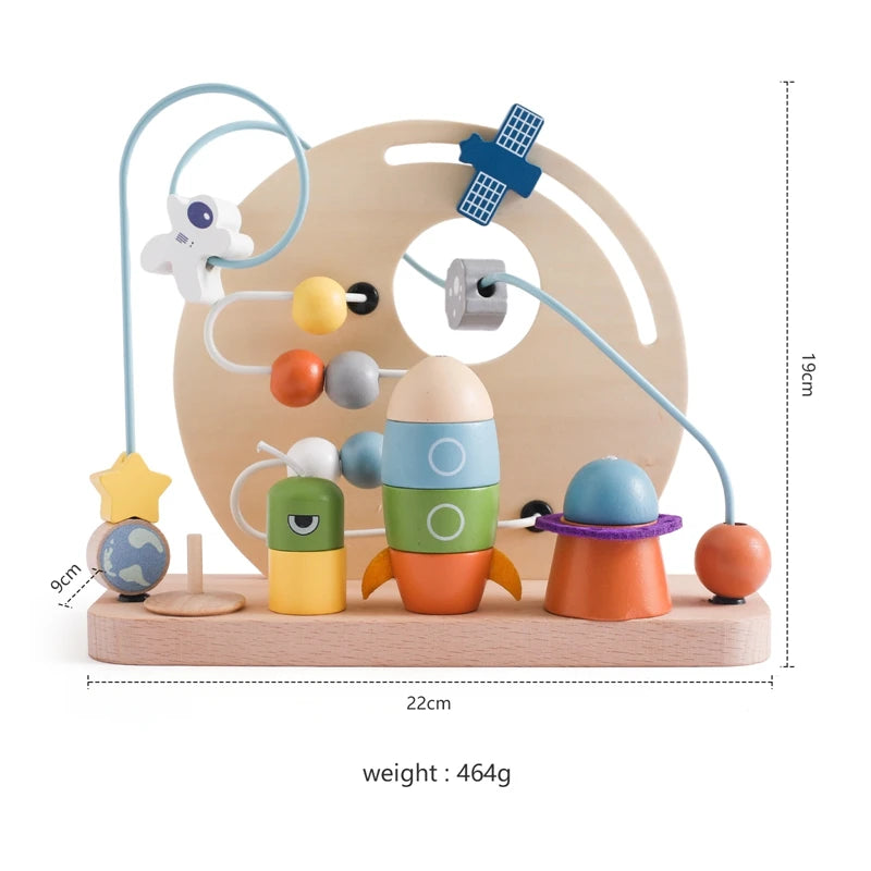 Brinquedos De Madeira Montessori Do Bebê, Montanha Russa, Labirinto De Talão, Aprendizagem Precoce Da Criança, Puzzle Educacional, Brinquedo Matemático para Crianças De 1 a 3 Anos