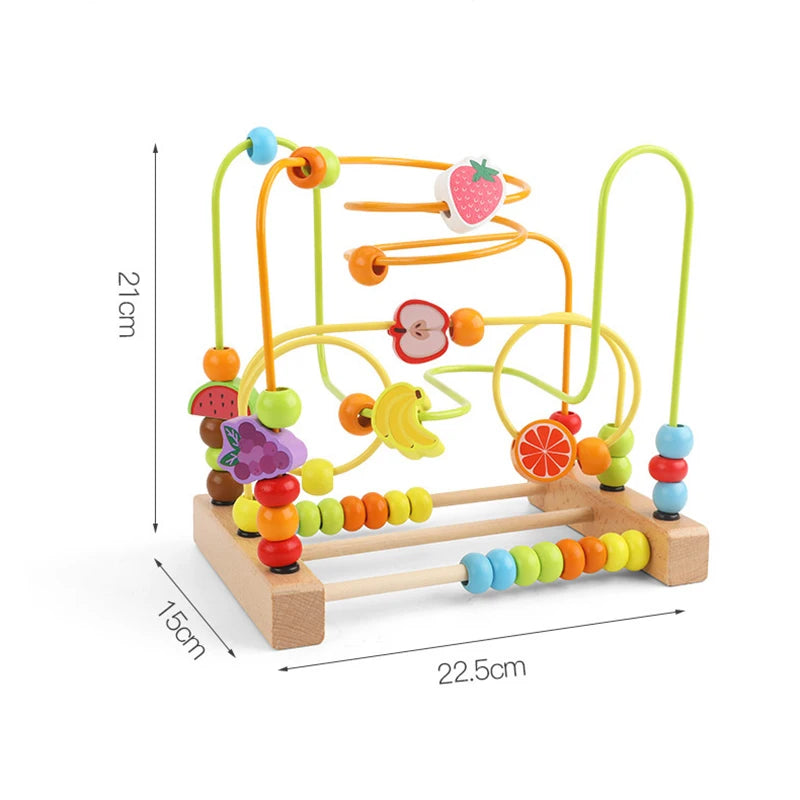 6in1 Madeira Atividade Cube Montessori Brinquedos para 12M Bebê Cenouras Colheita Game & Bead Maze Preschool Aprendizagem Educação Shape Sorter