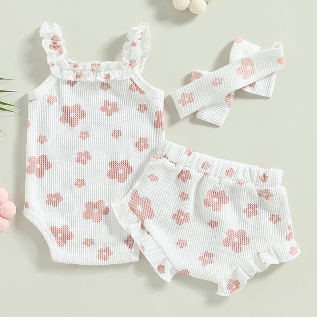 Conjunto Bebê Menina 3 Peças