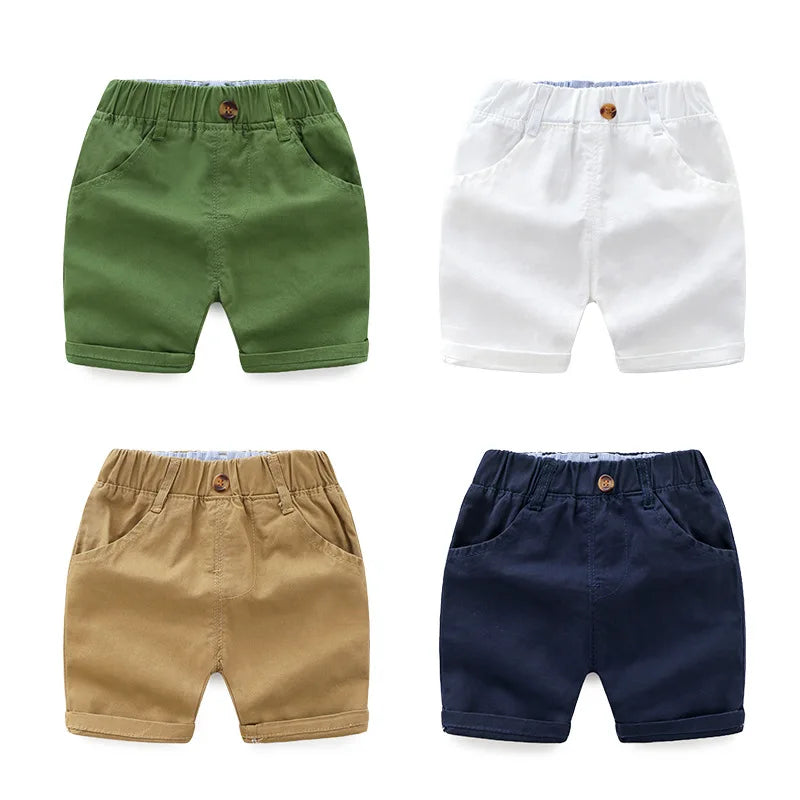 Crianças Britches Slik Algodão Verão Calças Do Bebê Moda Esportes Mid-Short Calças 1 2 3 4 5 6 Anos Crianças Capris Roupas Strides