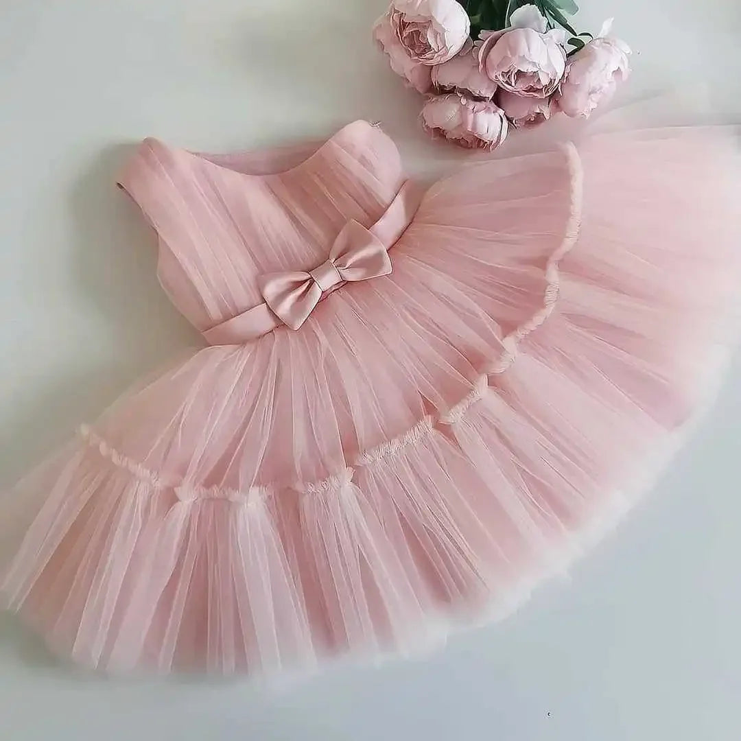 Vestido feminino de tutu, vestido florido para festa de casamento, roupas de 1 ano, roupas de gala formais infantis, 24m, verão