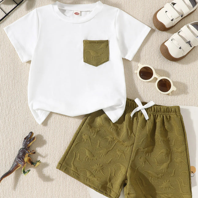 Dino Set – Conjunto Infantil Camiseta + Shorts