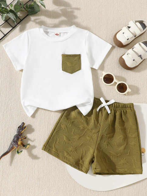 Dino Set – Conjunto Infantil Camiseta + Shorts