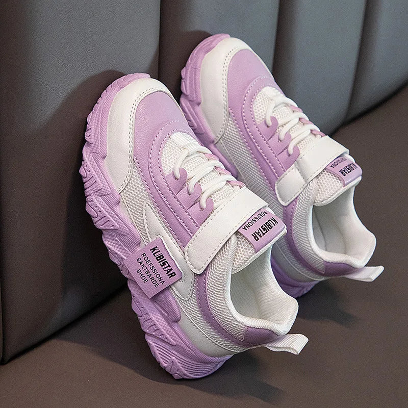 Sapatilhas de corrida antiderrapantes para crianças, sapatilhas esportivas casuais, respirável, moda, meninos, meninas, crianças, primavera, verão
