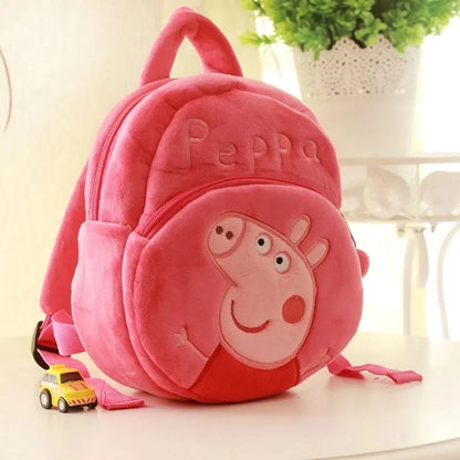 Peppa Pig Schoolbag para crianças, originais, kawaii, fofo, desenhos animados, george, jardim de infância, anime, presentes de aniversário