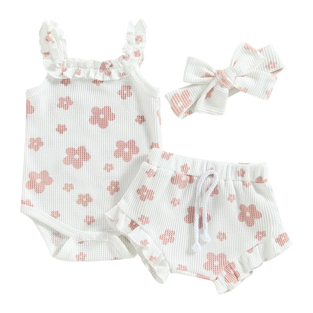 Conjunto Bebê Menina 3 Peças
