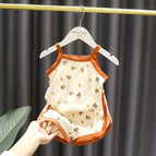 Bege com Laranja / (9-12 Meses 80cm