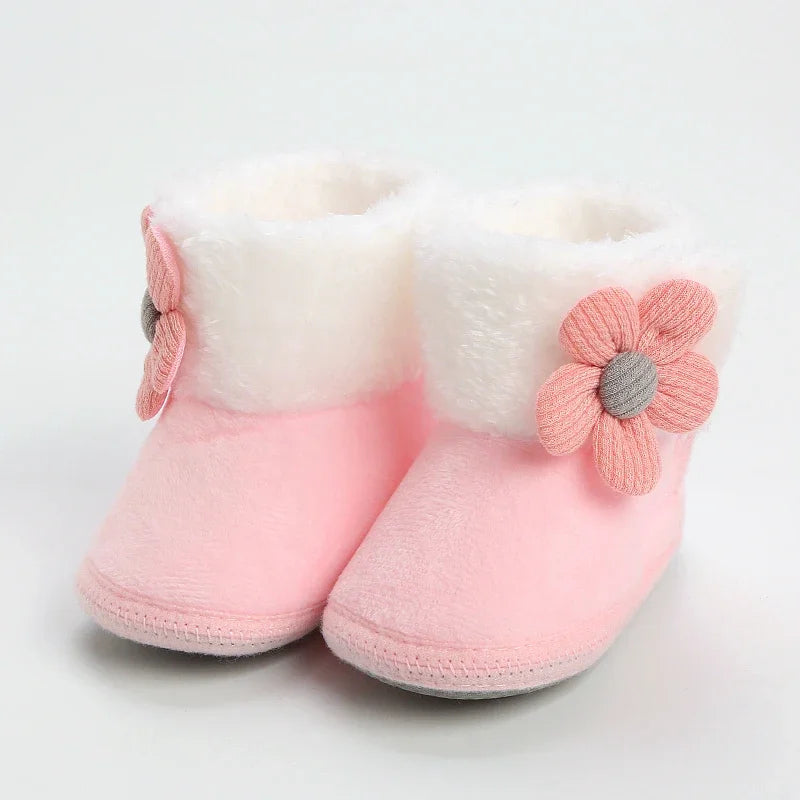 Bebê recém-nascido meninas meninos botas macias sólida pompom botas de neve infantil da criança recém-nascido sapatos de aquecimento nova moda sapatos confortáveis