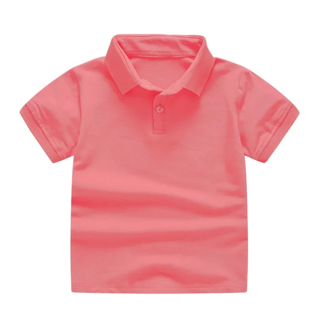 Camiseta de manga curta infantil monocromática de 10 cores, roupas de algodão, tops para meninos e meninas, bebê, crianças, alta qualidade, verão de 2 a 9 anos