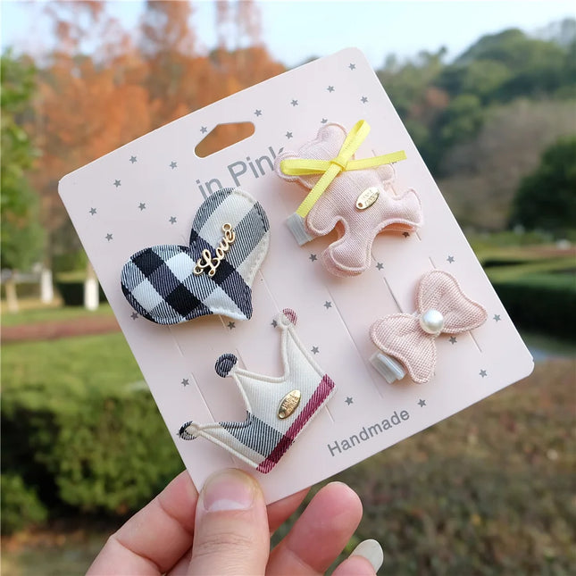 Kit Presilhas Infantis – Laços, Coroa e Animais Fofos para Meninas 🎀👑