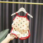 Bege com vermelho / (9-12 Meses 80cm