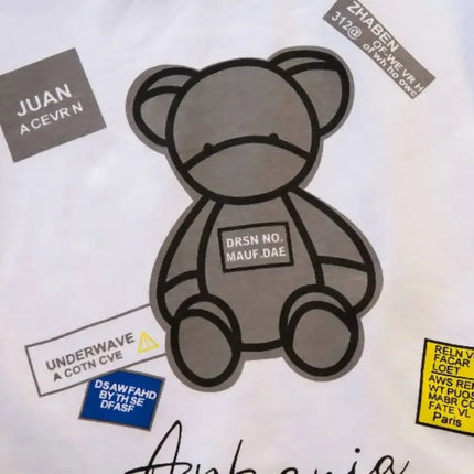 Conjuntos de roupas de algodão manga curta para bebês, versão coreana, roupas de verão, crianças pequenas, moda