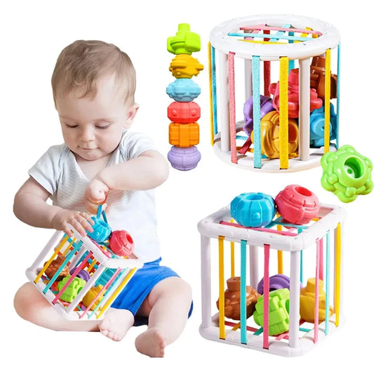 Montessori Aprendendo Brinquedos Educativos Para Crianças, Blocos De Formas Coloridas, Jogo De Classificação, Nascimento Do Bebê Inny, Presentes De Brinquedo, 0-12 Meses