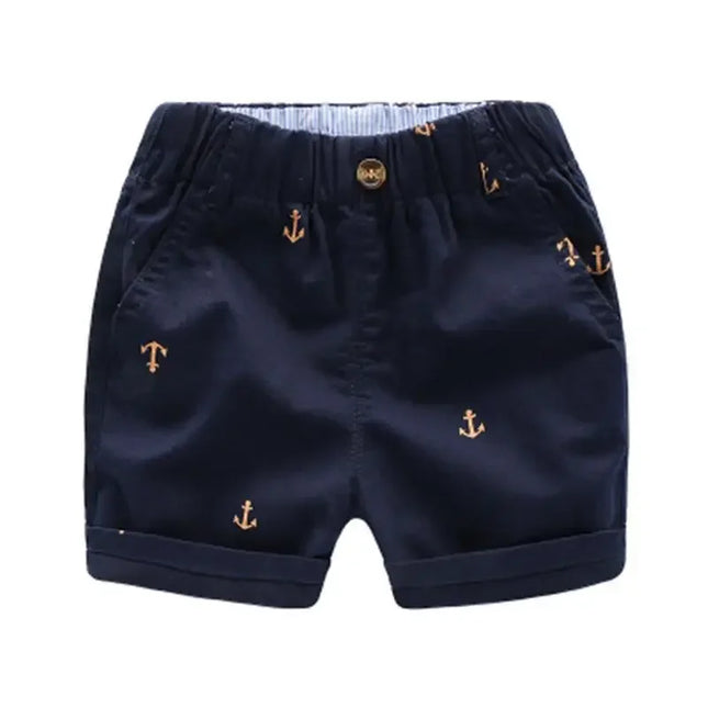 Shorts infantis de algodão, roupa de bebê, shorts de praia para meninos, capris de lazer, calça infantil, verão, 2 a 9 anos, KF553