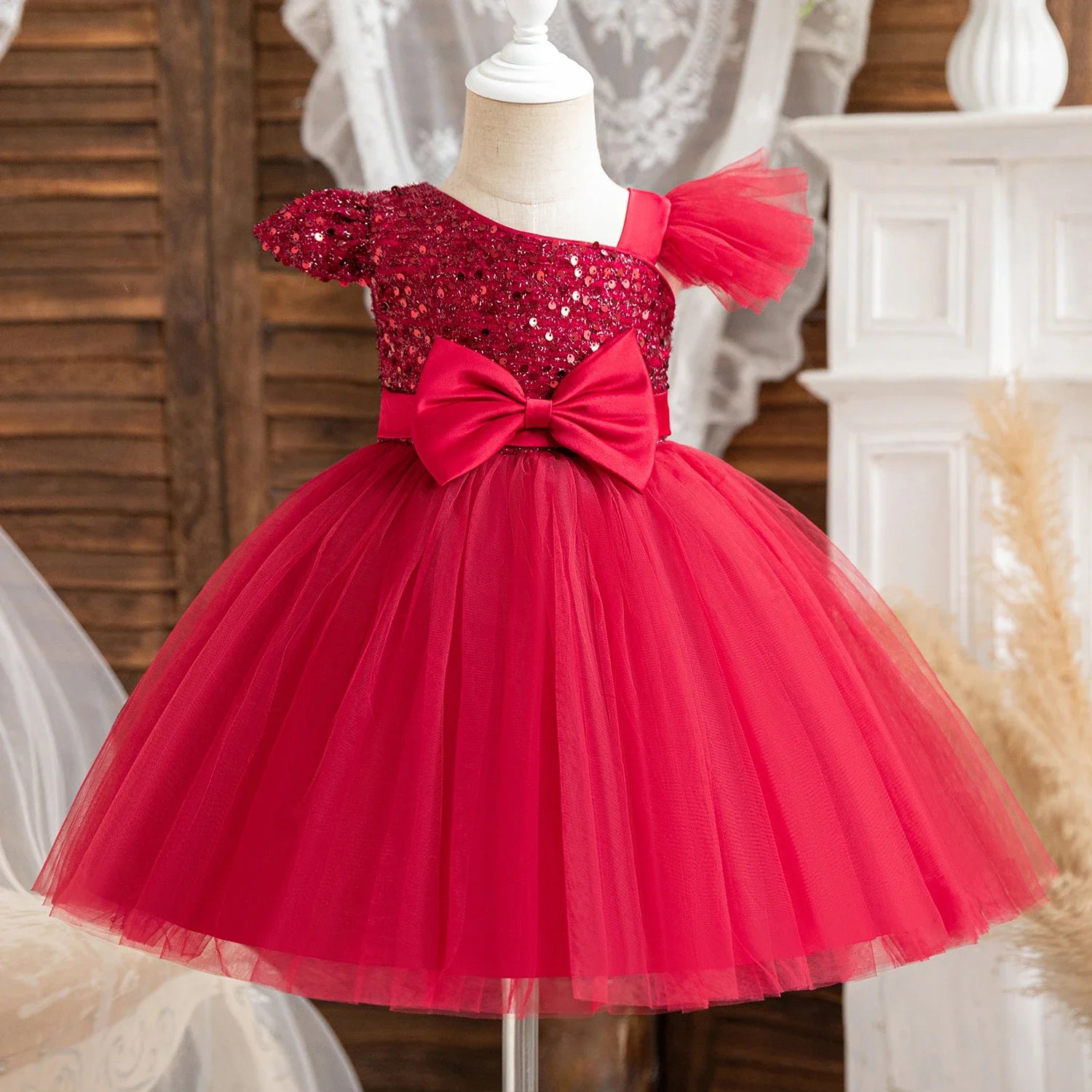 Vestido de Borboleta 3D para Bebés, 1 ° Aniversário, Vestido Baptizado, Casamento da Princesa, Vestidos de Festa Infantil, Renda, Batizado