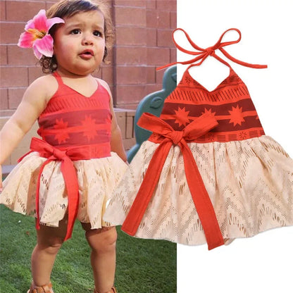 Vestido cosplay moana para meninas de 0 a 4 anos, fantasia vaiana, vestido de princesa de halloween para bebês