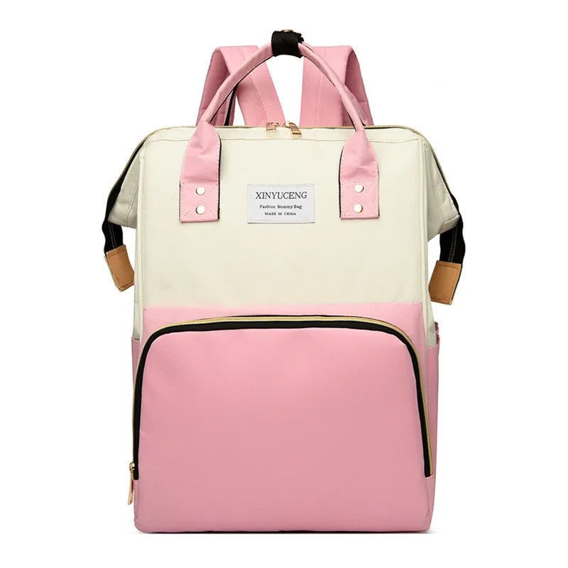 Bolsa de maternidade multifuncional, leve e conveniente, mochila de fraldas, grande capacidade, bolsa de cuidados com o bebê, armazenamento de suprimentos para bebês