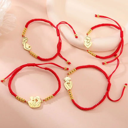 Cooltime linda família pulseira de aço inoxidável mãe pai crianças bebê grávida mãe amor pulseira presente do dia das mães novo